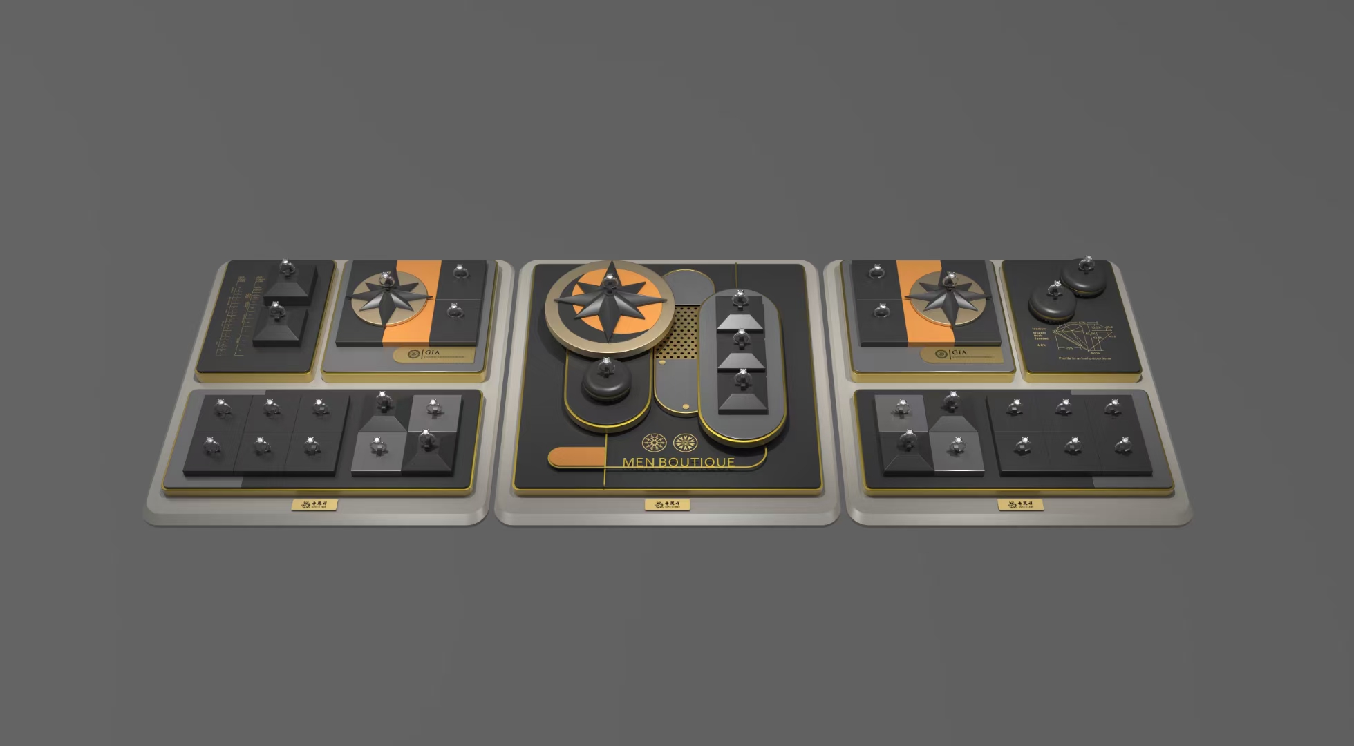 珠宝陈列套台道具DJ45