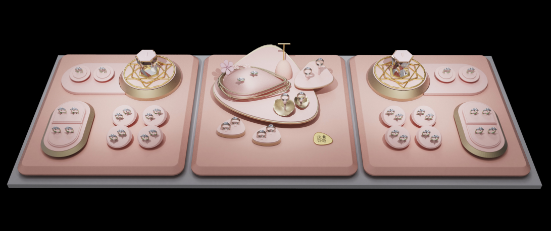 古法金陈列套台DJ49