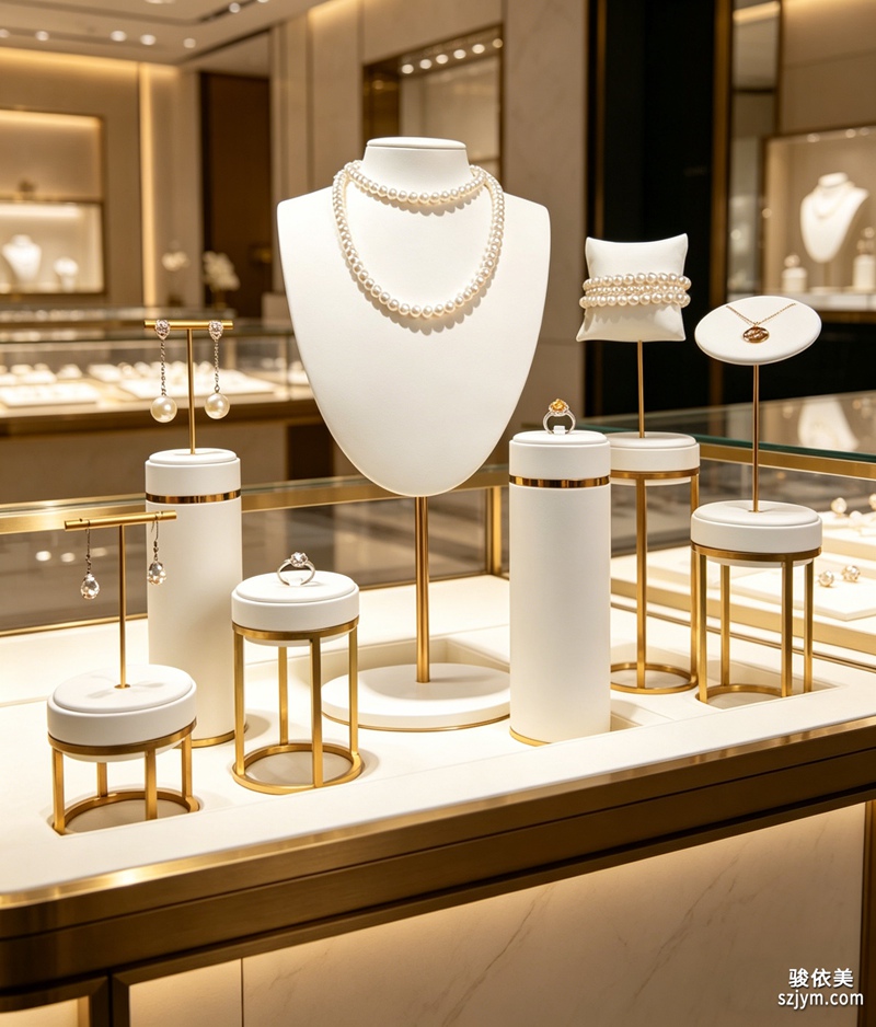 白色珠宝展示架套装SJ31
